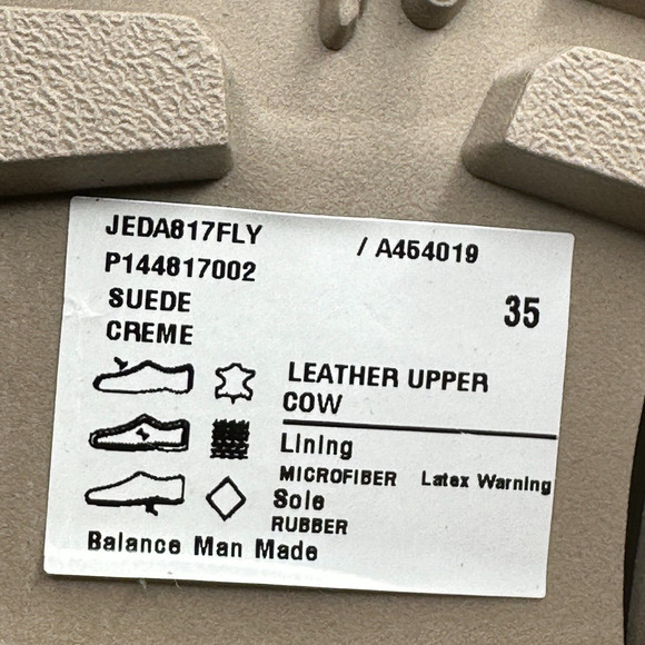 Fly London Jeda817fly Suede Leather Buckled Lug Boots Cream Women 35/4.5 NWB - Picture 11 of 12